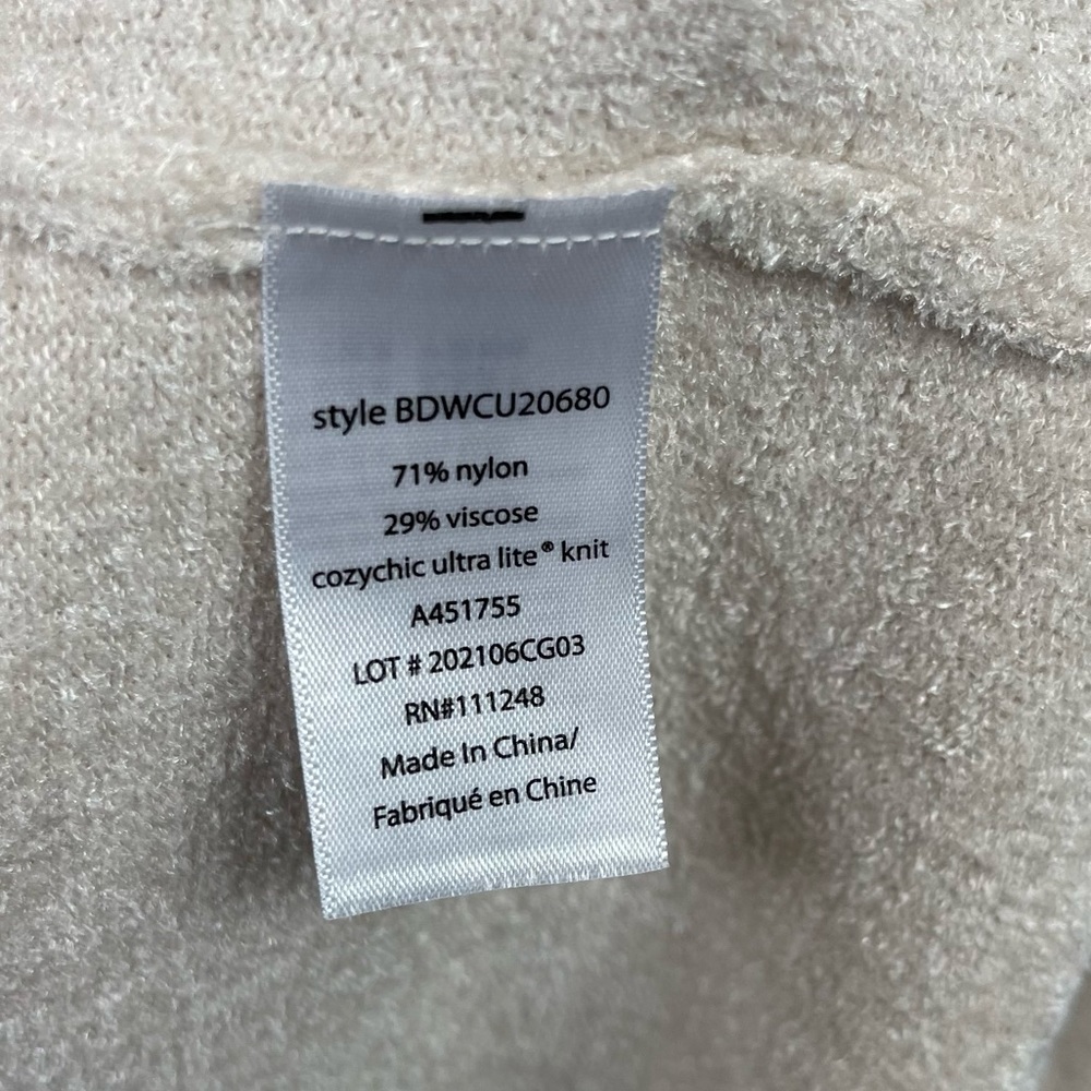 Barefoot Dreams CozyChic Ultra Lite Coastal Cowl Neck Tunic S Cozy Long Sweater - Picture 9 of 11